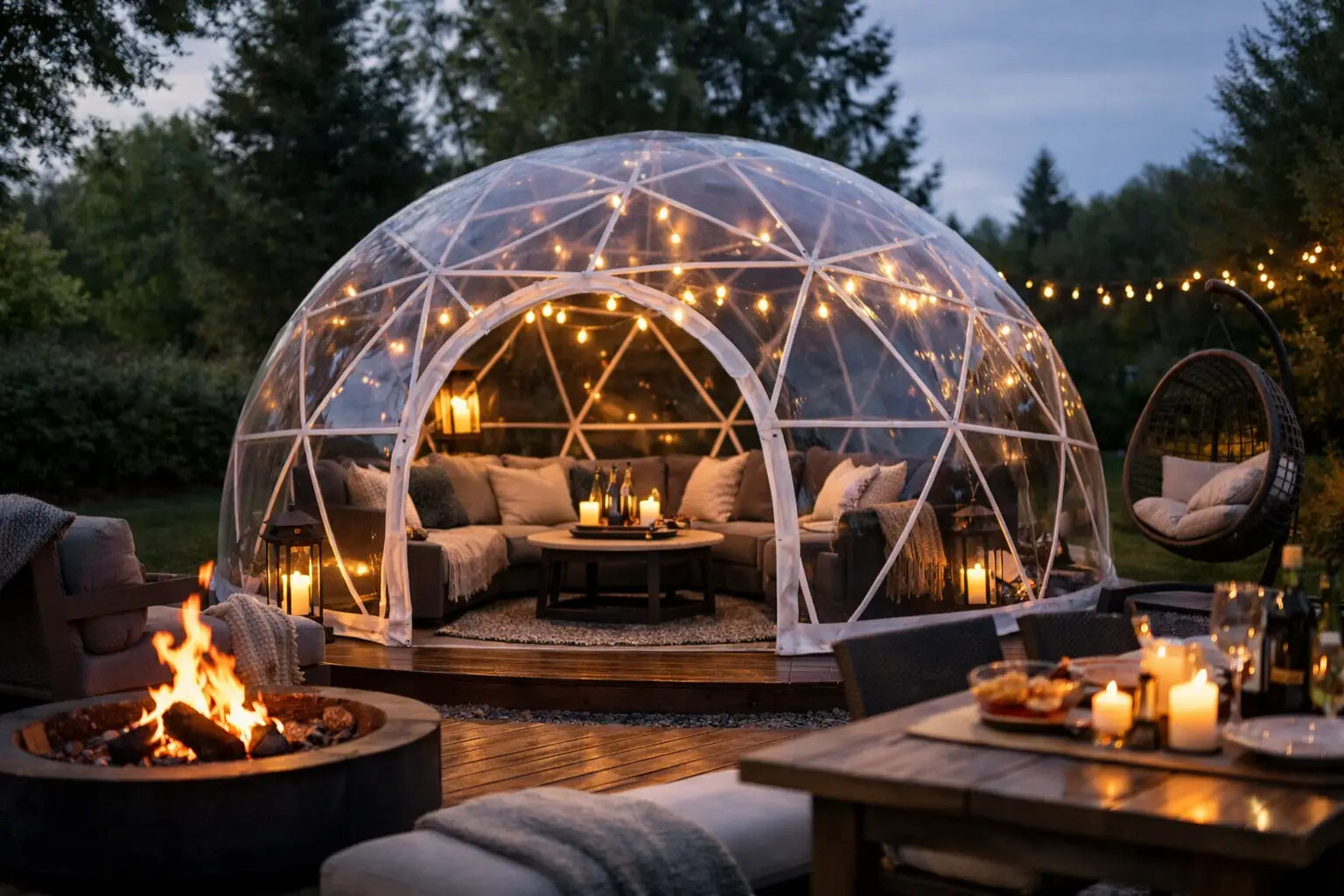 Backyard Dome Entertaining Space Ideas