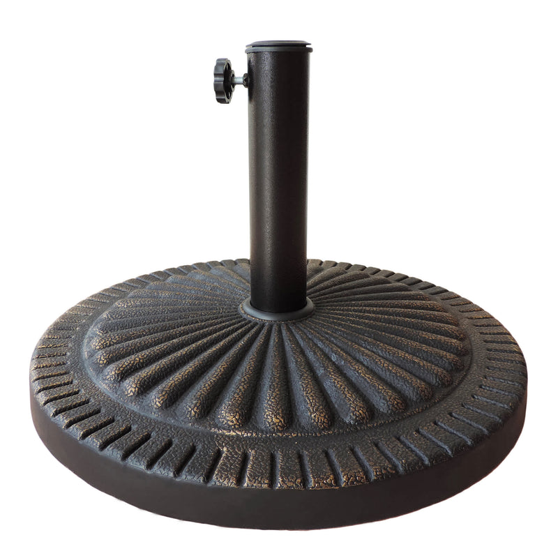 All-Weather Outdoor Resin Umbrella Base, available in 31-lb or 66-lb