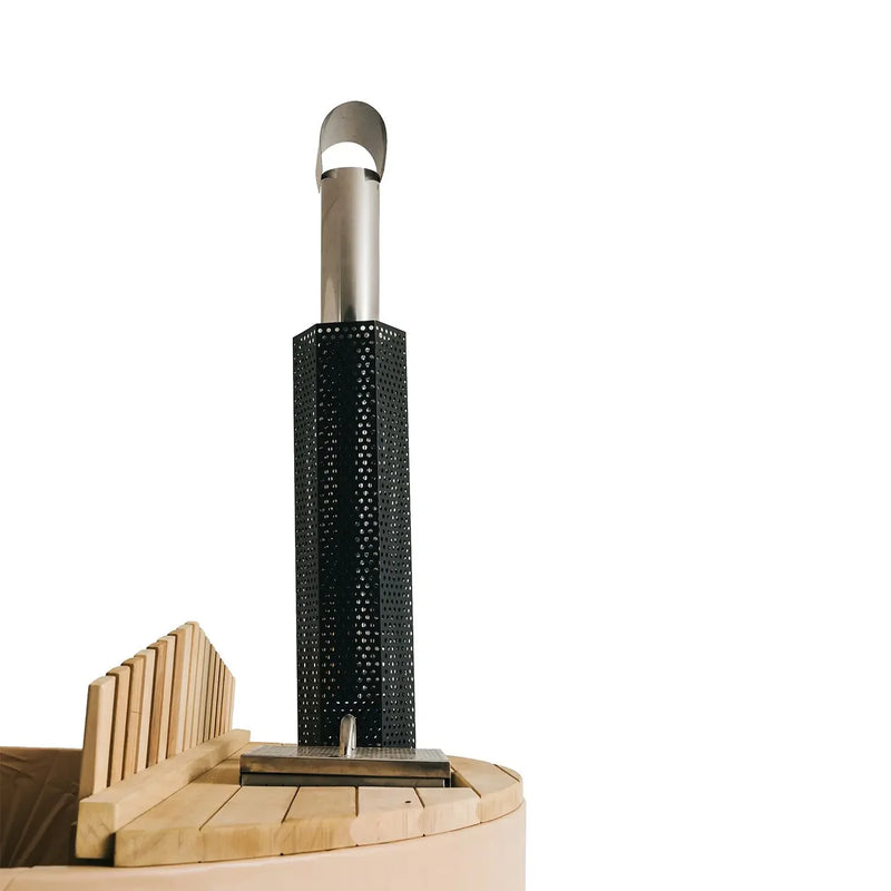 Canadian Red Cedar Barrel Style 4-person Wood-Burning Hot Tub DIY