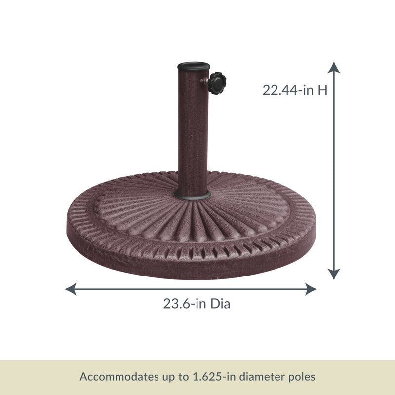 All-Weather Outdoor Resin Umbrella Base, available in 31-lb or 66-lb