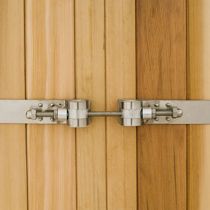 Canadian Red Cedar Barrel Style 4-person Wood-Burning Hot Tub DIY