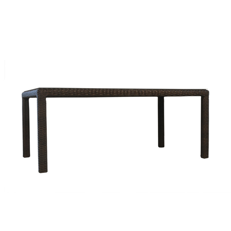 Lloyd Flanders® Mesa 72" Dining Table with 6 Armless Dining Chairs in Pecan