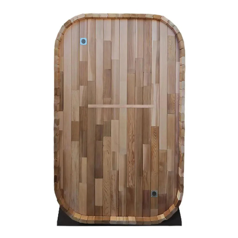 Red Cedar Outdoor Square Traditional Steam Sauna – Premium Home Wellness & Relaxation