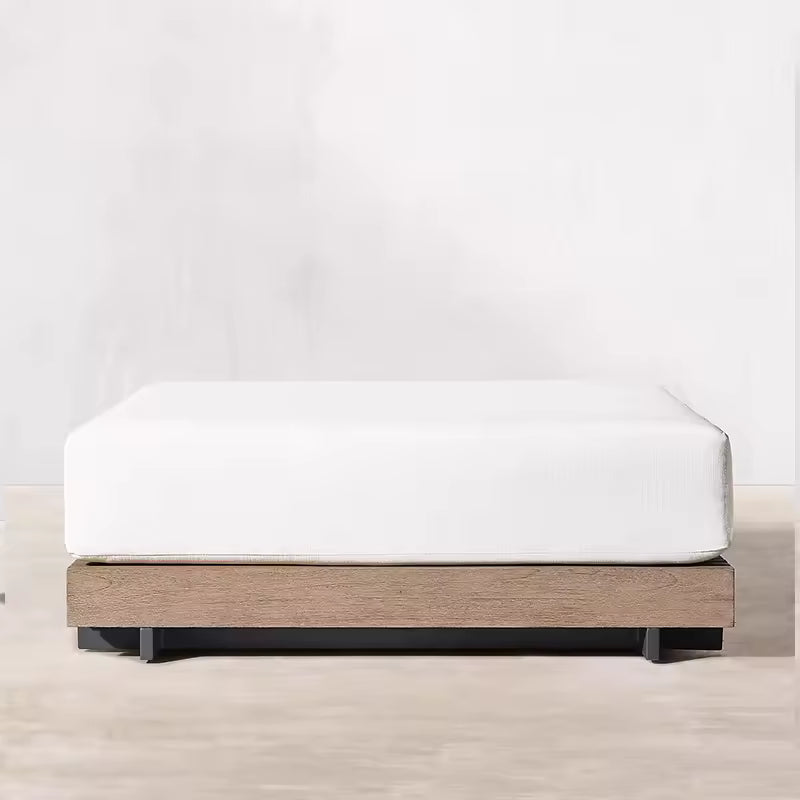 Modern Luxury Teak Wood Outdoor Sofa Set with Waterproof Cushions