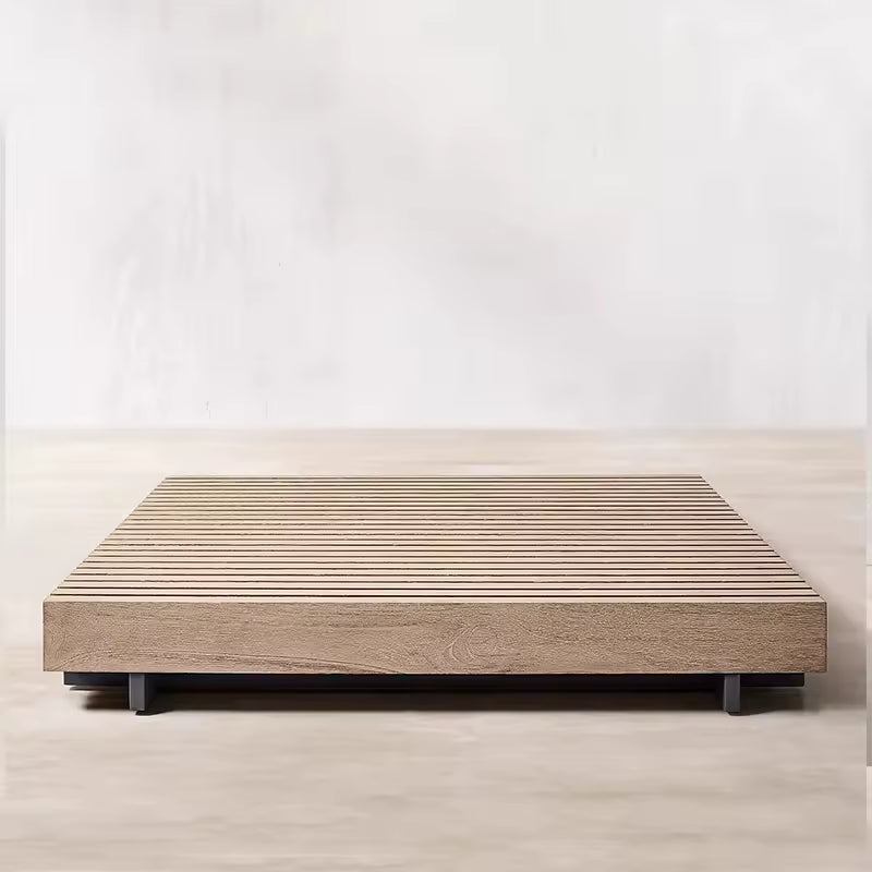 Modern Luxury Teak Wood Outdoor Sofa Set with Waterproof Cushions