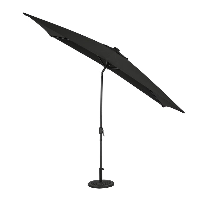 Nassau 6.5-ft x 10-ft Rectangular Market Umbrella with LED Lights - Breez-Tex Canopy
