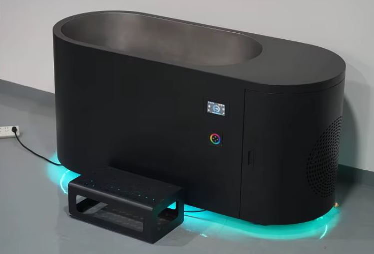 Luxury Stainless Steel Cold Plunge Bath with Chiller and Filter