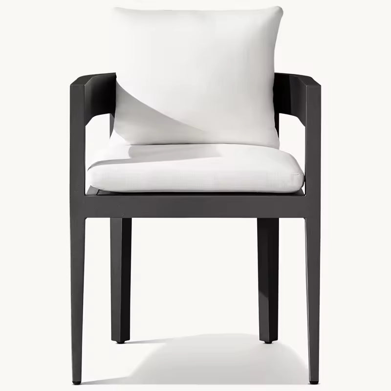 Bruce Modern Aluminum Outdoor Dining Table and Chairs Set
