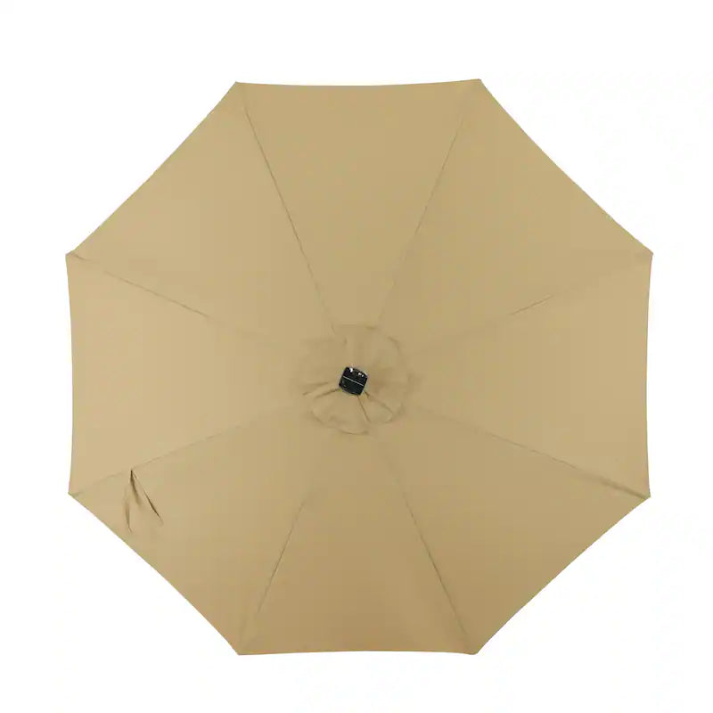 Calypso Fiesta 11-ft Octagonal Market Umbrella with Solar LED Lights - Breez-Tex
