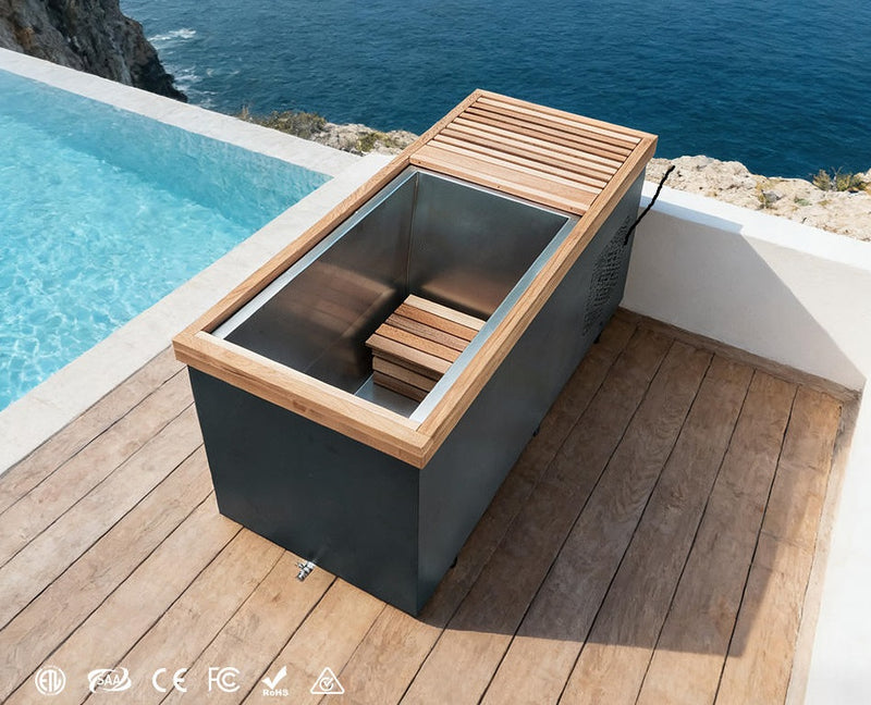 Stainless Steel Cold Plunge Tub with Chiller