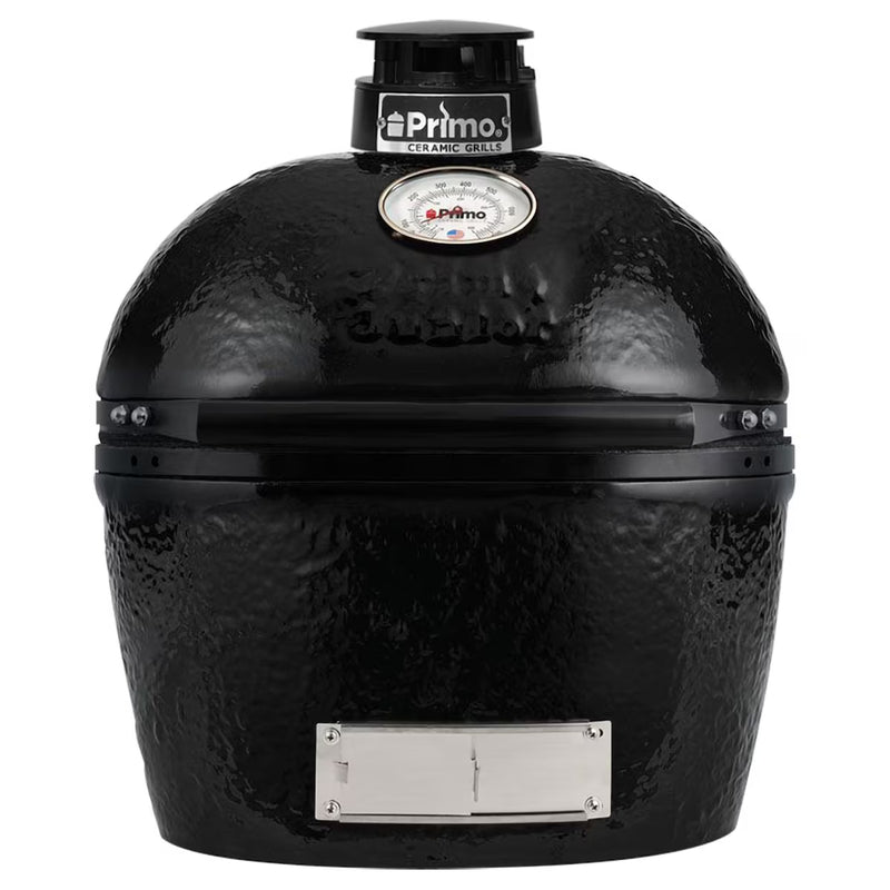 Primo Oval Junior 2000 Series All-In-One Charcoal Grill/Smoker, with or without cart