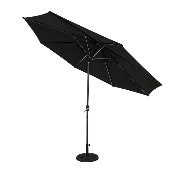Calypso Fiesta 11-ft Octagonal Market Umbrella with Solar LED Lights - Breez-Tex