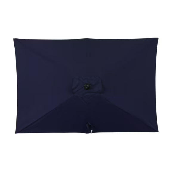 Nassau 6.5-ft x 10-ft Rectangular Market Umbrella with LED Lights - Breez-Tex Canopy