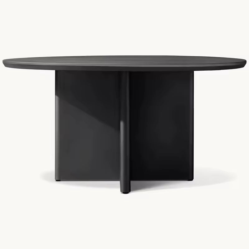 Bruce Modern Aluminum Outdoor Dining Table and Chairs Set