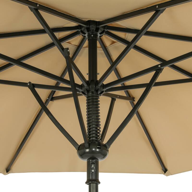 Cabo 9-ft Spring-Up Octagonal Market Umbrella - Breez-Tex