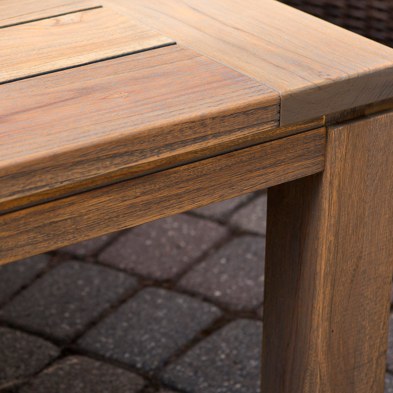 Lloyd Flanders Expanding Butterfly Teak Table